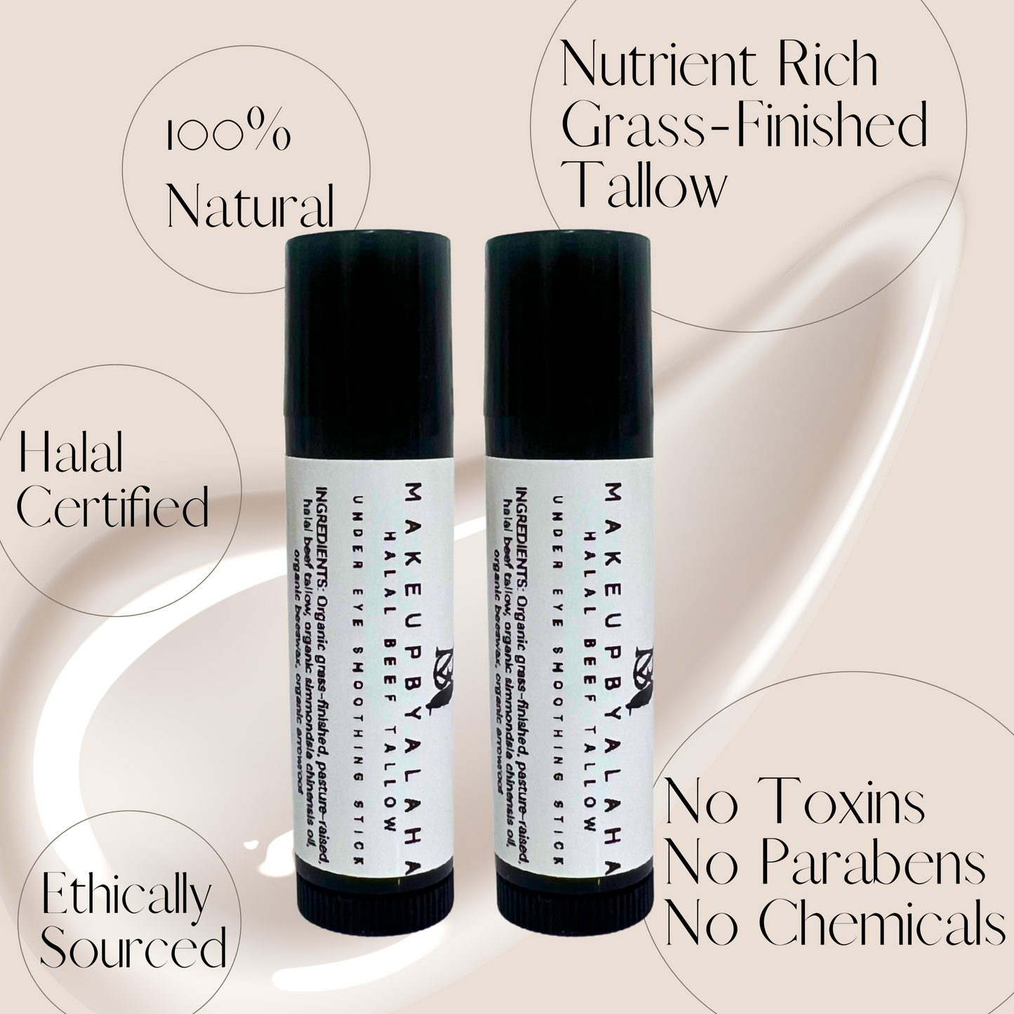 Organic Tallow Under Eye Smoothing Balm Stick